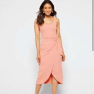 Knit Midi Wrap Dress